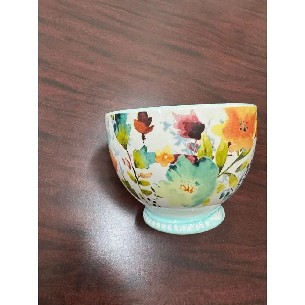 Pioneer Woman Floral Willow Bowl with Handle